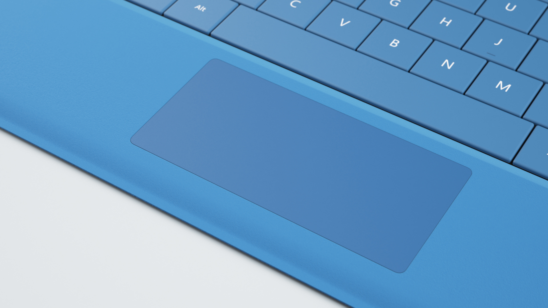 Microsoft Surface Type Cover 3 - touchpad closeup