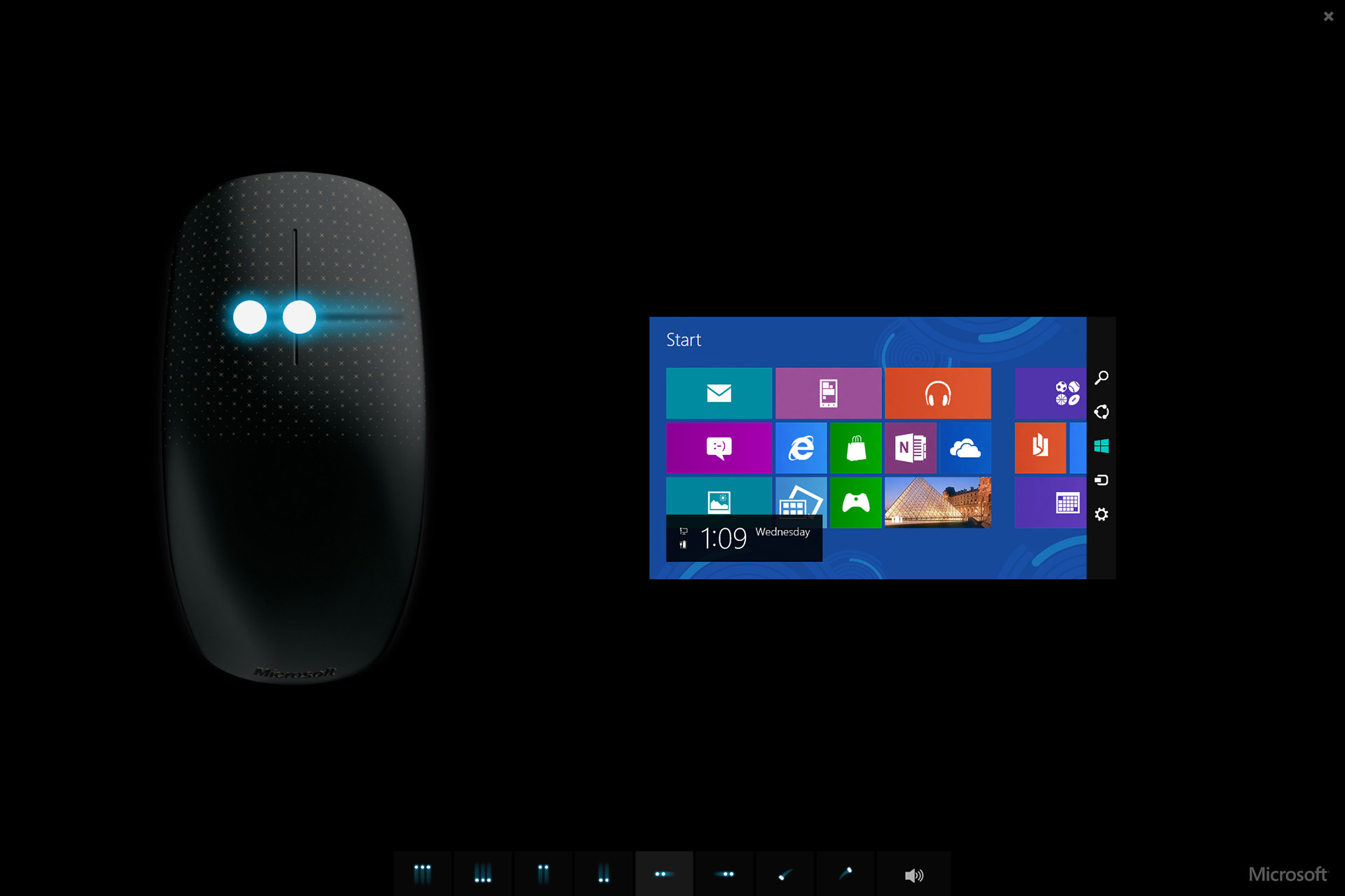 Microsoft Touch Mouse - Gesture tutorial application